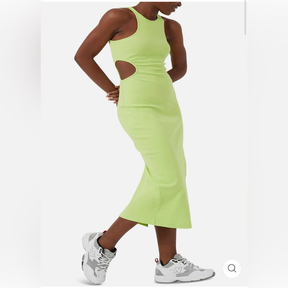 French Connection Lime Cut Out Maxi Dress NWOT